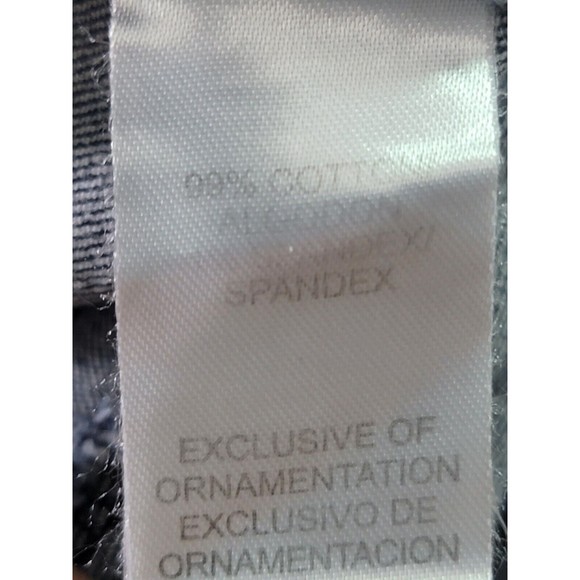 Democracy Embroidered Floral Girlfriend Jeans Size 8 Mid Rise Dark Blue Denim - Picture 16 of 16